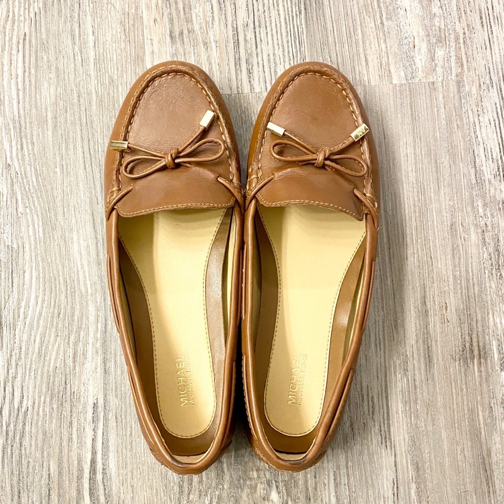 Michael Kors Tan Leather Loafers